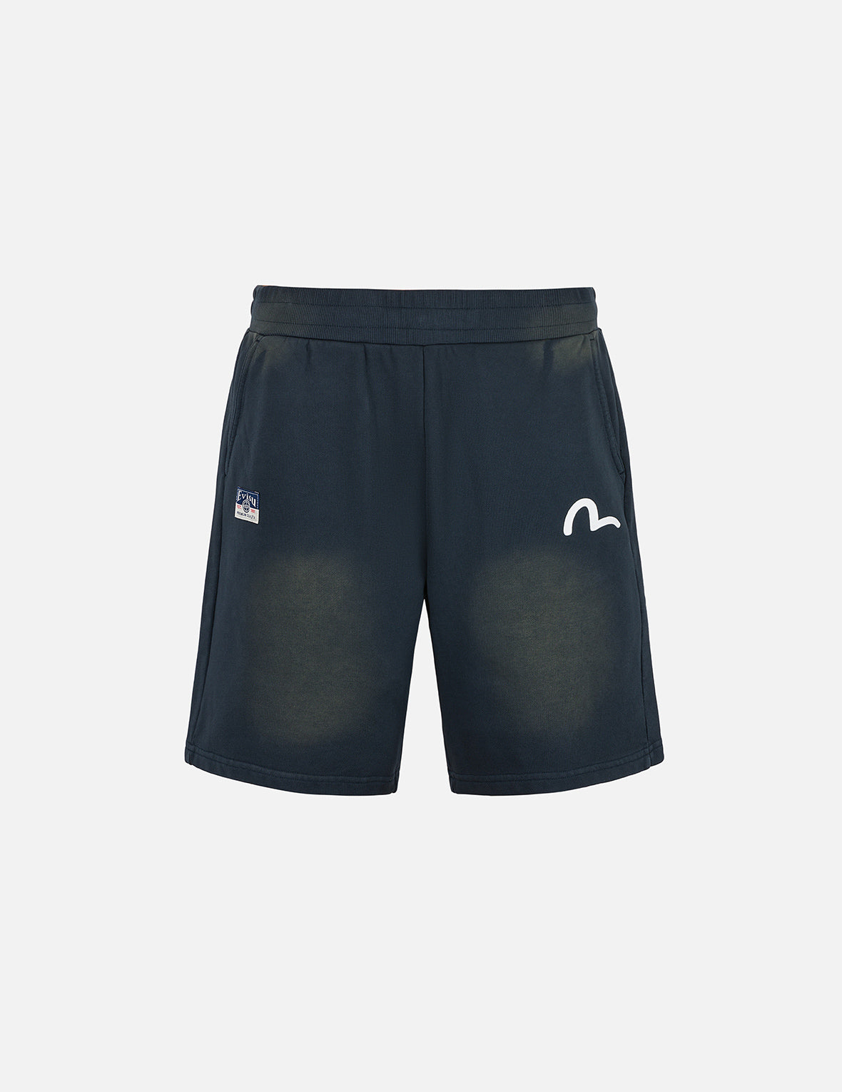 Logo Appliqué Embroidery Heavy Washed Fashion Fit Sweatshorts